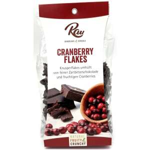 Zartbitter Cranberry Flakes 125g - Rau Confiserie