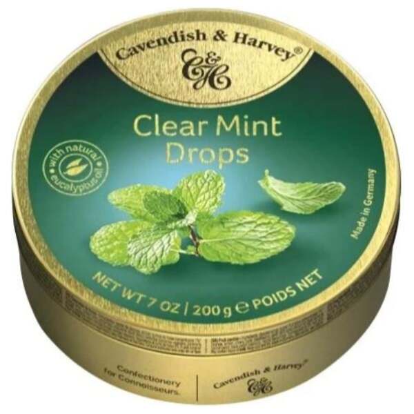 Cavendish & Harvey Clear Mint Drops 200g - Cavendish & Harvey