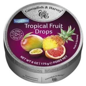 Cavendish & Harvey Sugar Free Tropical Fruit 175g - Sweets