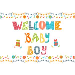 Geschenkkarte: Welcome Baby Boy - Sweets