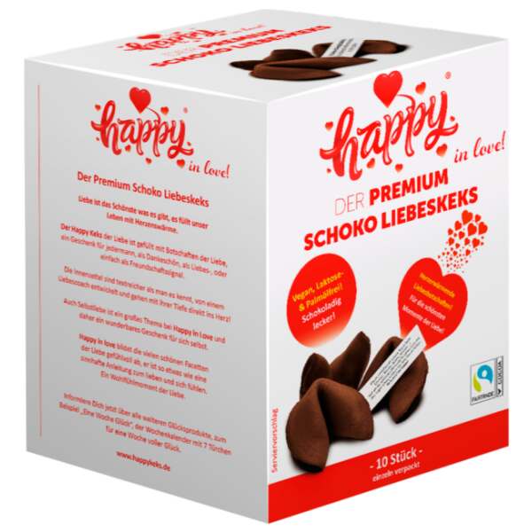 Happy Keks in love – 10er Box - Happy Keks Glückskekse