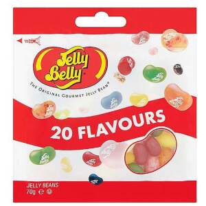 Jelly Belly- 20 verschiedene Sorten 70 g Beutel - Jelly Belly