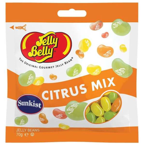 Jelly Belly Sunkist Citrus Mix Beutel 70g - Jelly Belly