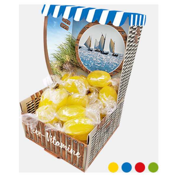 Strandkorb mit Zitronenbonbons 75g - Sweets
