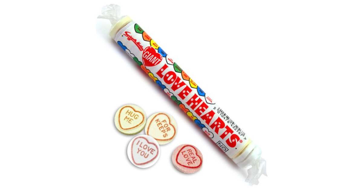 Swizzels Giant Love Hearts 39g Sweetsch 7995