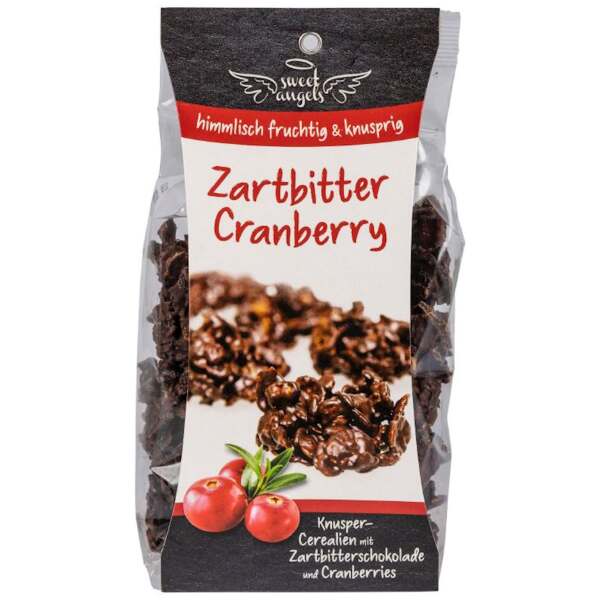 Zartbitter Cranberry Flakes 125g - Rau Confiserie