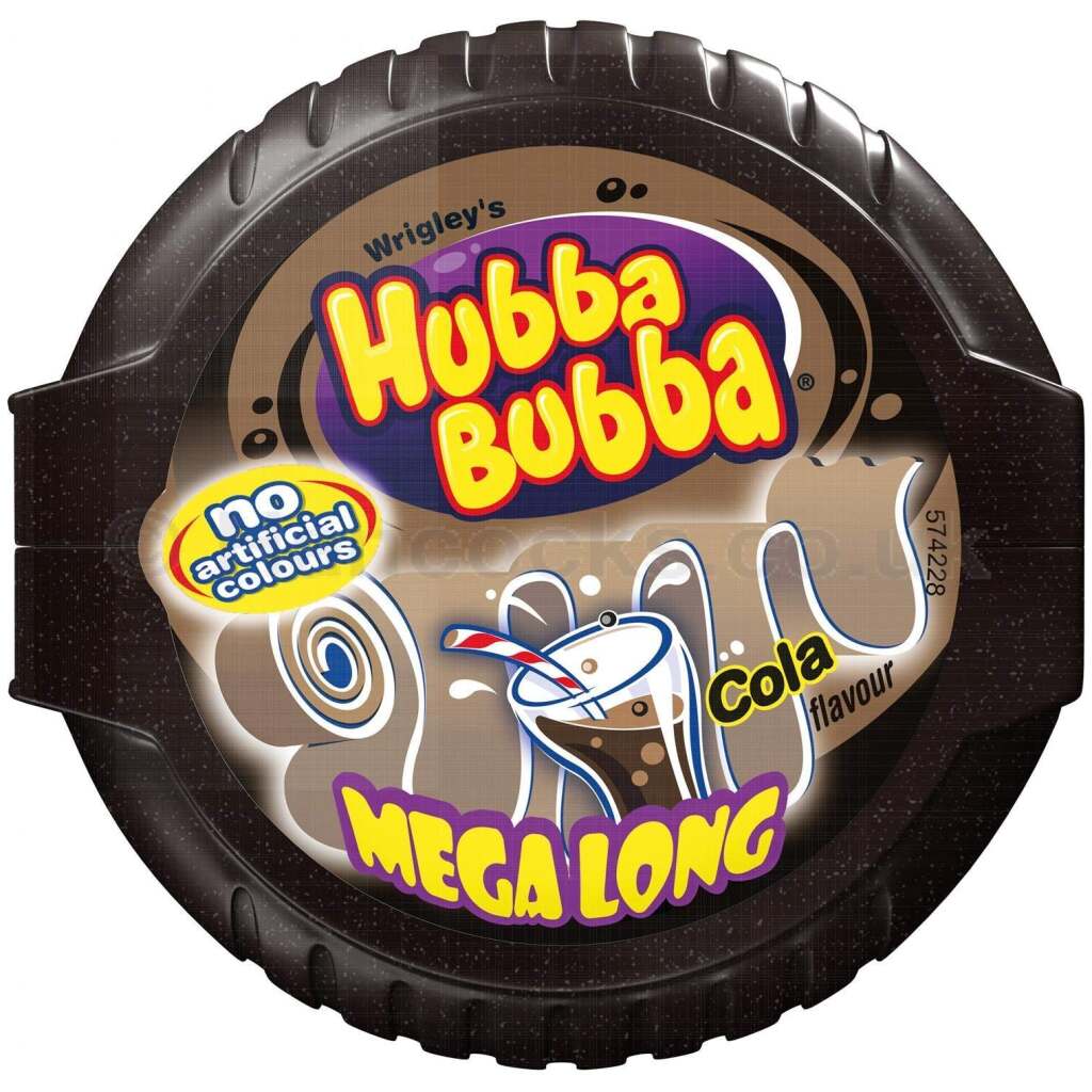 Hubba Bubba Bubble Tape Kaugummi im Spender Streifen 4-fach sort. Im 36er  Dsp.