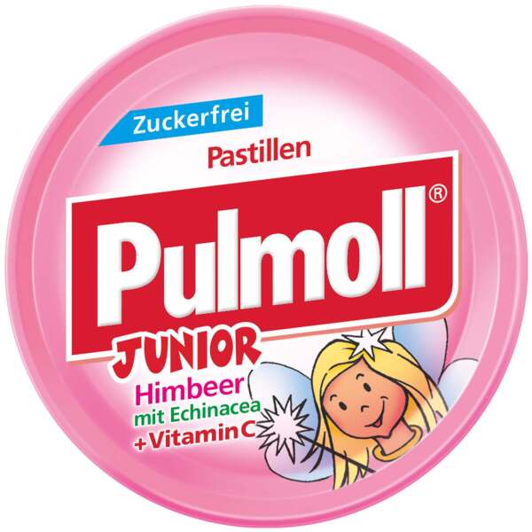 Pulmoll Junior Himbeer + Vitamin C zuckerfrei - Pulmoll