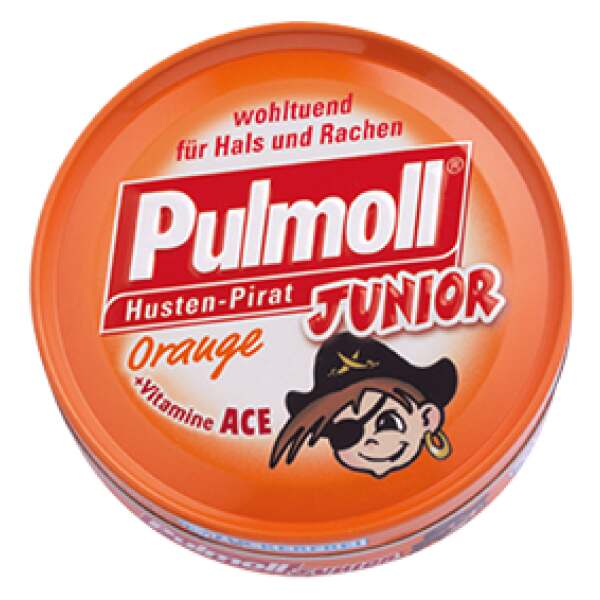 Pulmoll Junior Orange + Vitamin C zuckerfrei 50g - Pulmoll