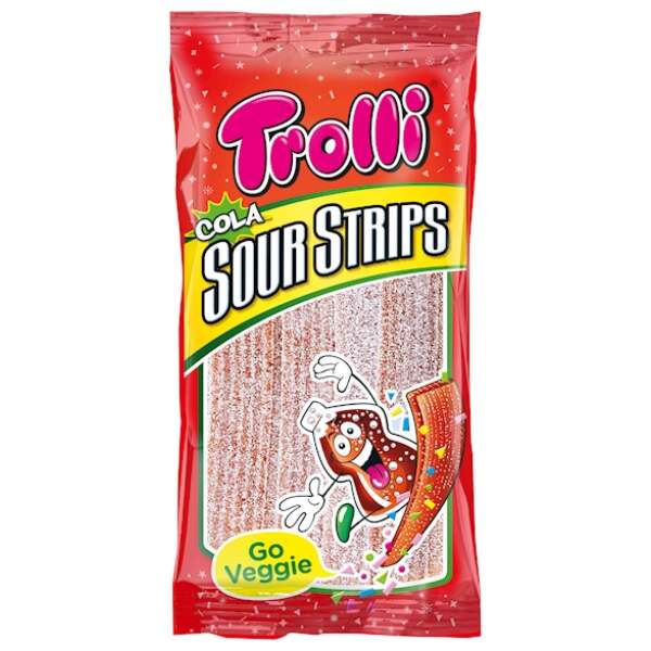 Trolli Cola Sour Strips 85g - Trolli