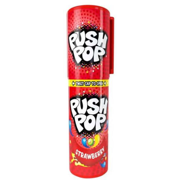 Bazooka Push Pop Strawberry 15g