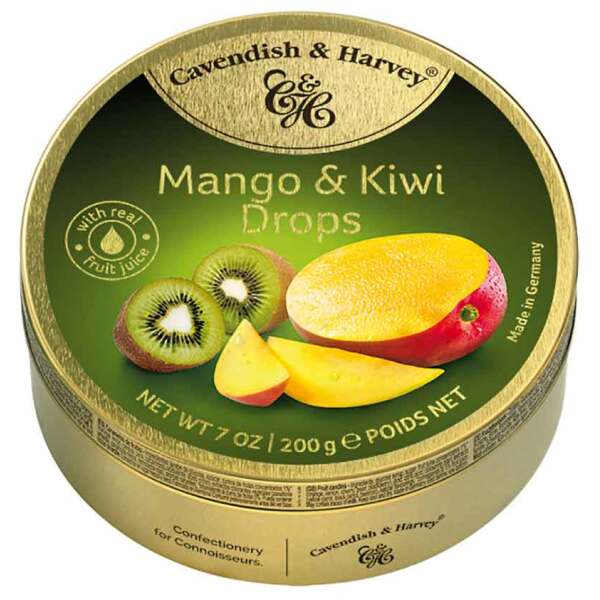 Cavendish & Harvey Mango & Kiwi Drops 200g - Cavendish & Harvey