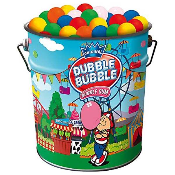 Image of Dubble Bubble Bubble Gum 2kg Metalleimer bei Sweets.ch