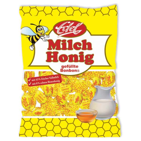 Edel Milch-Honig Bonbons im Flachbeutel 90g - Edel