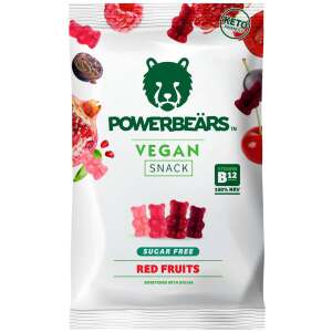 Powerbeärs Vegan Snack Red Fruits sugar free 50g - POWERBEÄRS