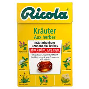 Ricola Original Kräuterbonbons ohne Zucker Box 50g - Ricola