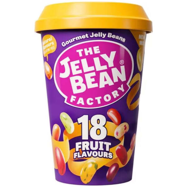 The Jelly Bean Factory 18 Fruit Flavours Mix Cup 200g - The Jelly Bean Factory