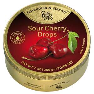 Cavendish & Harvey Sour Cherry Drops 200g - Cavendish & Harvey