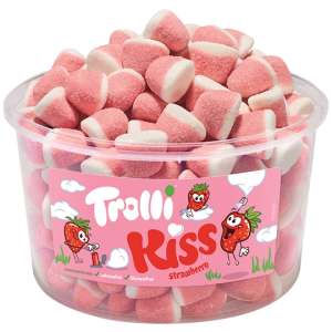 Trolli Kiss - Schaum Erdbeeren 150 Stk. - Trolli