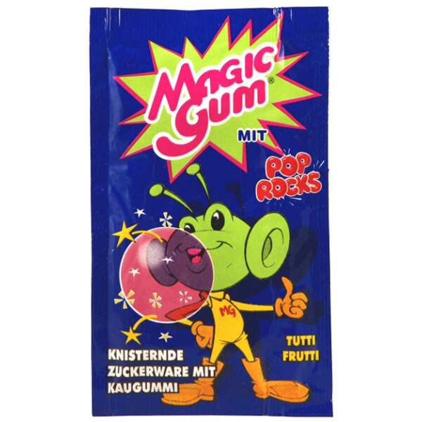 Magic Gum Pop Rocks Tutti Frutti 7g - Pop Rocks