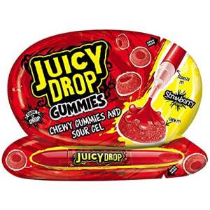 Juicy Drop Gummies Erdbeere 57g - Bazooka