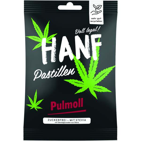 Pulmoll Hanf Pastillen zuckerfrei Beutel 75g - Pulmoll