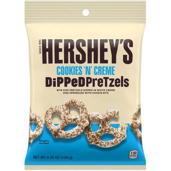 Hershey's Cookies n Creme Dipped Pretzels 120g - Hershey's
