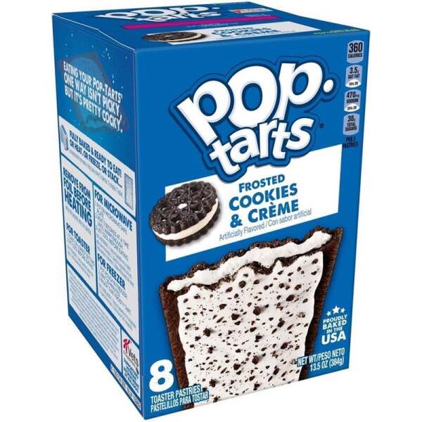 Image of Kelloggs Pop Tarts Cookies and Creme 384g bei Sweets.ch
