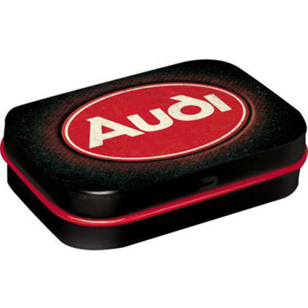 Nostalgic Art - Audi Logo Red Shine Mint Box 15g - Nostalgic Art