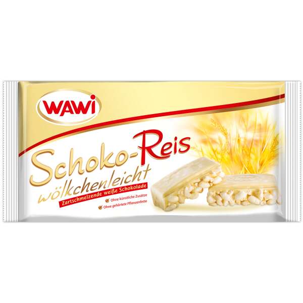 Wawi Schoko Reis Weiss Tafel 200g - Wawi