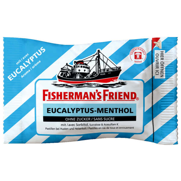 Fisherman's Friend Eucalyptus Menthol Zuckerfrei 25g - Fisherman's Friend
