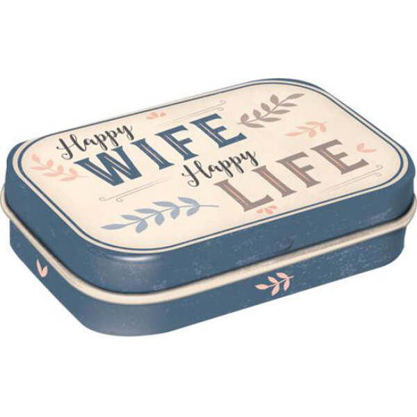 Nostalgic Art - Happy Wife Happy Life Mint Box 15g - Nostalgic Art