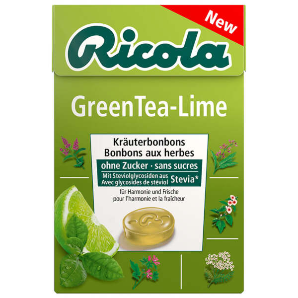 Ricola Kräuterbonbons Green-Tea-Lime 50g - Ricola