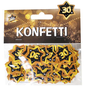 Tischkonfetti Gold 30 Geburtstag 14g - Sweets