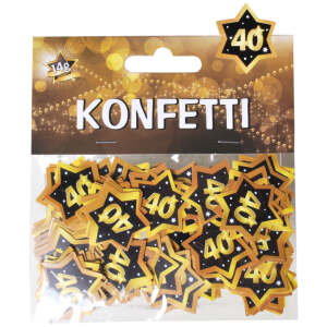 Tischkonfetti Gold 40 Geburtstag 14g - Sweets