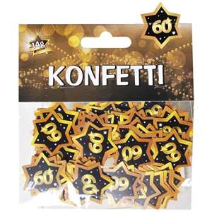 Tischkonfetti Gold 60 Geburtstag 14g - Sweets