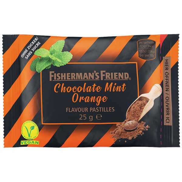 Fisherman's Friend Chocolate Mint Orange 30g - Fisherman's Friend