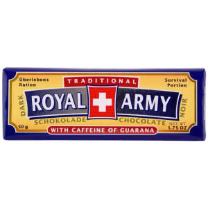 Royal Army Zartbitter-Schokolade mit Guarana 50g - Royal Army