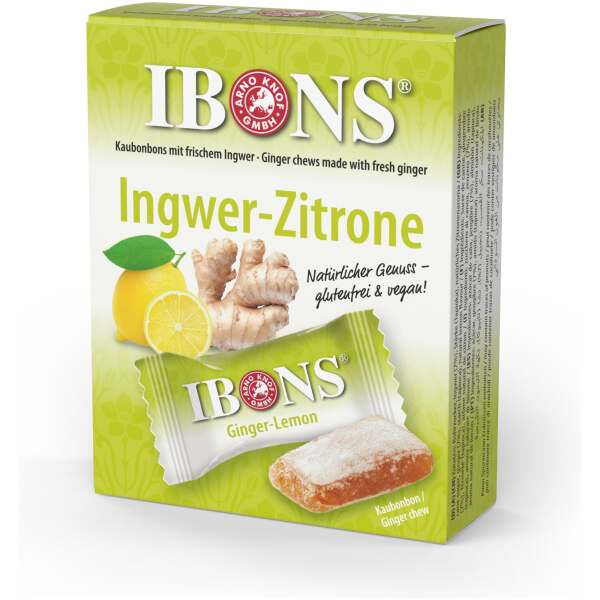 Ibons Ingwer-Zitrone Kaubonbon 60g