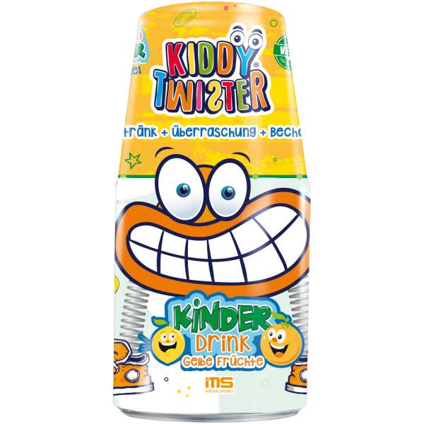 Kiddy Twister Drink Surprise gelbe Früchte 150ml - MS Arena Drinks