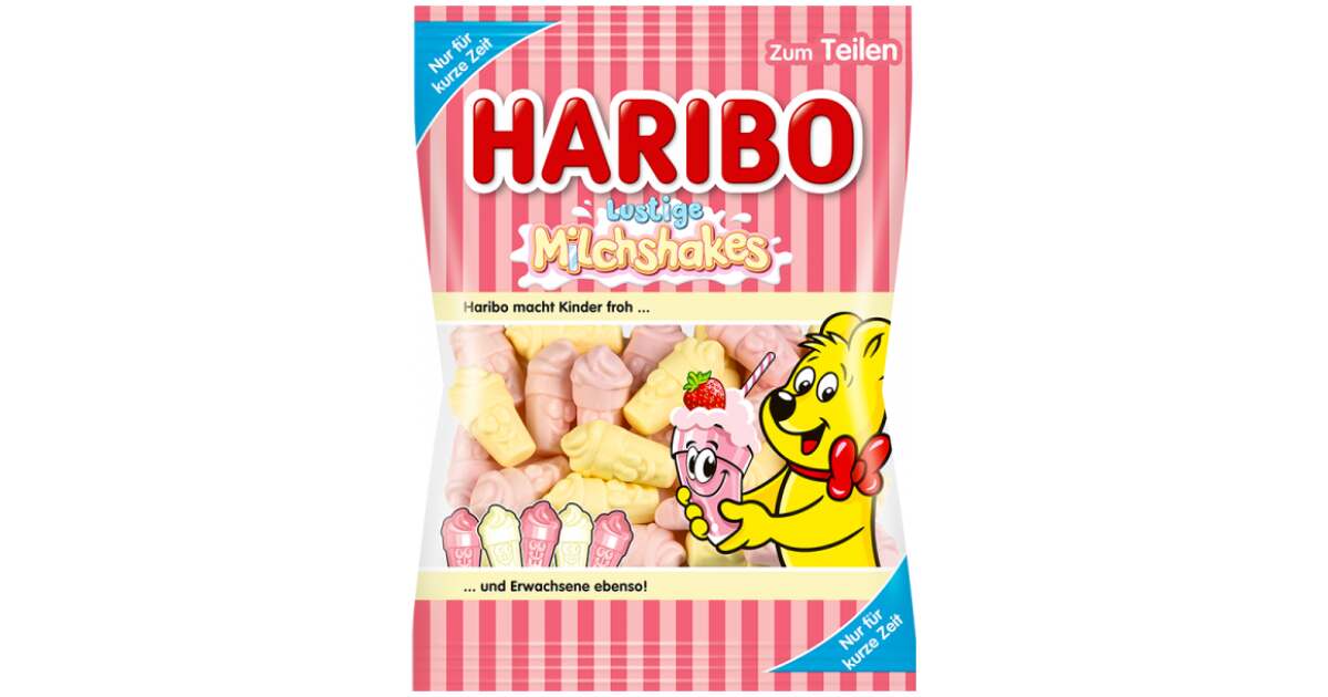 Haribo Lustige Milchshakes 175g Sweets.ch