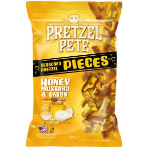 Pretzel Pete Pieces Honey Mustard & Onion 160g - Pretzel Pete