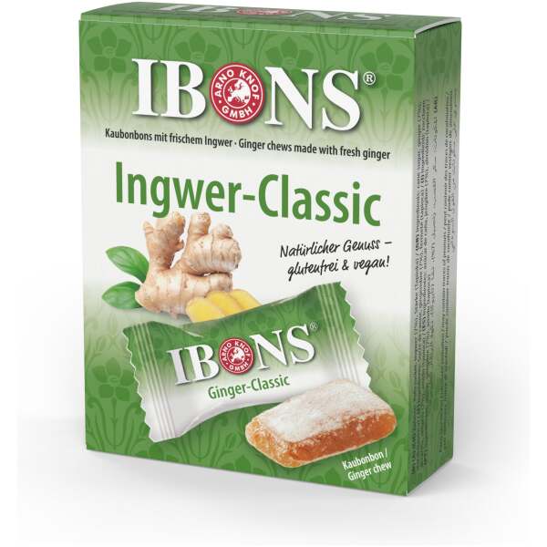 Ibons Ingwer-Classic Kaubonbon 60g - Ibons