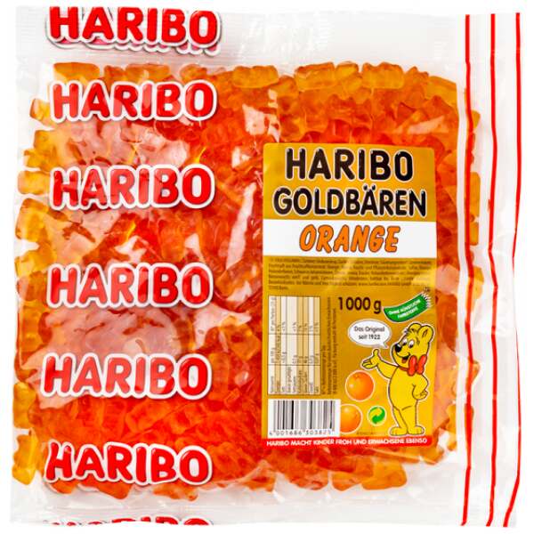 Haribo Goldbären Sortenrein Orange 1000g - Haribo