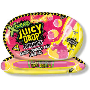 Juicy Drop Gummies Xtreme Strawberry Lemonade 57g - Bazooka