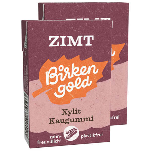 Xylit Kaugummi Zimt Natur-Kaumasse 28g