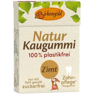 Xylit Kaugummi Zimt Natur-Kaumasse 28g - Birkengold