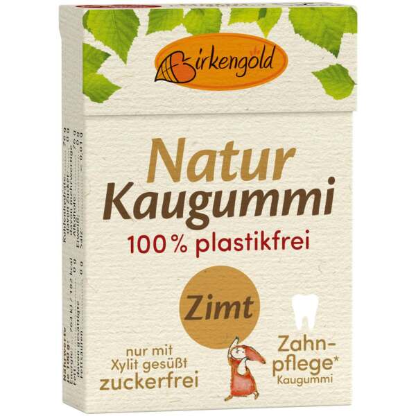 Xylit Kaugummi Zimt Natur-Kaumasse 28g - Birkengold
