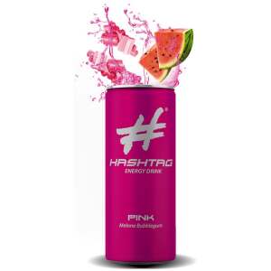 Hashtag Energy Pink Melone-Bubblegum 250ml - Hashtag Energy-Drink