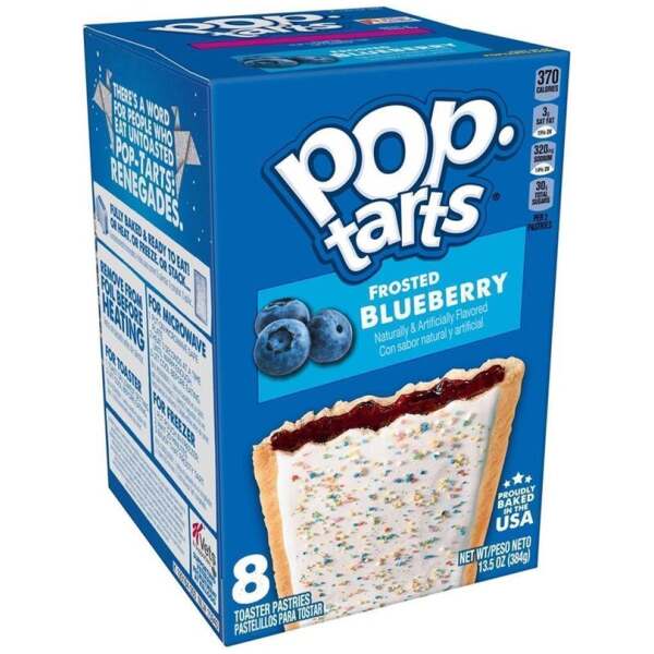 Kelloggs Pop Tarts Frosted Blueberry 384g